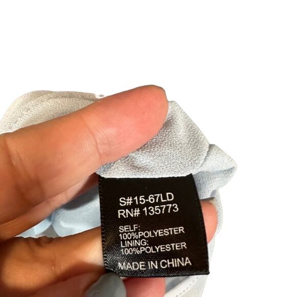 Olivaceous Blue Mystic Python Print Short Sleeve Shift Dress Women Sz M - Picture 10 of 10